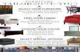 One SELECT YOUR FURNITURE - Millspaugh Furniture · SELECT YOUR FURNITURE . FIND YOUR FABRIC . CHOOSE YOUR COLOR . SELECT SPECIAL OPTIONS . Select From Dining Room, edroom, Living
