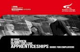 DERBY COLLEGE APPRENTICESHIPS GUIDE FOR EMPLOYERS · a plastering apprentice and now plans to add more trade apprentices to its team via Derby College. The company offers apprentices
