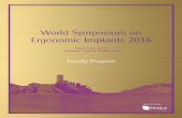World Symposium on Ergonomic Implants 2016 · videos of surgery with Motiva Ergonomix™ implants—a request from last year’s program). In addition to information on the breast