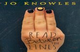 Read Between the Lines - Candlewick Press · PDF file a­mass­of­hands­and­white­T-­shirts, ­half­of­them­covered­ ... the­paper­cone­cup­that­makes­the­water­taste­funny­and­