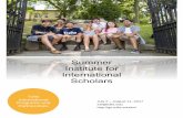 Summer Institute for International Scholars Handbook 2017.pdf · Excessive absence may be cause for dismissal from the program. UNEXCUSED ABSENCES/LATENESS If you are not present