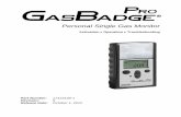 Personal Single Gas Monitor - W. W. Grainger · GasBadge Pro Personal Single Gas Monitor 4 INDUSTRIAL SCIENTIFIC Manufacturer Part Number Panasonic CR2 Sanyo CR2 Duracell Ultra CR2/DLCR2