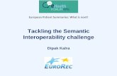 Tackling the Semantic Interoperability challenge · The context for sharing health summaries s-care Unscheduled care (emergency, unexpected) Scheduled care (planned by clinician,