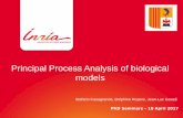 Principal Process Analysis of biological models · Journal of Theroretical Biology, 2017-submitted Applied on… S. Casagranda, J.-L. Gouzé, Principal Process Analysis and reduction