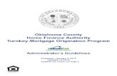 Oklahoma County Home Finance Authority Turnkey Mortgage ......household income limits for turnkey first mortgage program 10 all loan products 10 use form 1003 credit qualifying income