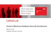 Month, Day, Year City - Oracle...•Threat Landscape –Sophisticated hacking tools, bot networks, supply chain –Cyber terrorism and warfare sponsored by nation states –Databases