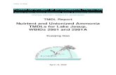 Nutrient and Unionized Ammonia TMDLs for Lake Jesup, WBIDs ... · ammonia for Lake Jesup (including Lake Jesup outlet), in the Middle St. Johns Basin. The lake was verified as impaired