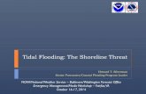 Tidal Flooding: The Shoreline Threat · a 5 to 9 ft storm surge. The surge took out the gauges at Solomon’s Island and Colonial Beach, so we’ll never know the storm tide for sure.