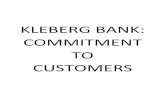 KLEBERG BANK: COMMITMENT TO CUSTOMERS...o Direct Deposit – Eliminate paper checks and the need to go to the bank by digitally depositing funds to your employees’ accounts o Contact