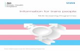 Information for trans people · had chest reconstruction (top surgery) or still have breast tissue. If you are worried about visiting a breast screening unit you can ring to arrange