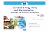 European Energy Policy and Standardization · • Directive 2005/32/EC Directive on the Eco-design of Energy-using Products • Directive 2006/32/EC Directive on Energy end-use Efficiency