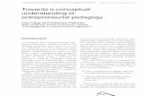 Towards a conceptual understanding of entrepreneurial pedagogy€¦ · itly considered, pedagogy mainly refers to practice-based suppositions of workable learning and teaching methods