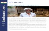 Managing loan repayments - Microsave · Rachit Khaitan1. 2 Lo epayments August 21 In our sample, borrowing to meet existing loan repayment obligations is a common strategy among households.