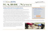 SABR News - Ohio EPAepa.ohio.gov/Portals/30/sabr/docs/newsletter/SABR News...SABR NewsA Publication for the Brownfield Interested Party List March 2013 VAP’s Biocriteria Certification