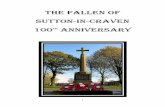 The Fallen of Sutton-in-Craven 100th Anniversary · Albert Akrigg of 21, King Edward Street, Sutton-in-Craven finally succumbed to his wartime injuries and passed away on the 10th