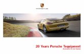 20 Years Porsche Tequipment · 2020-06-03 · refine your Porsche to suit your own individual requirements. Fitted after delivery. With no fuss. And, above all, with typical Porsche