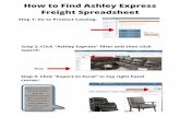 How to Find Ashley Express Freight Spreadsheet · Accessories Bedding Bedroom Occasional Outdoor Stationary Sale! Filter By: Clear All Primary Filters Grouping Category Division Showroom