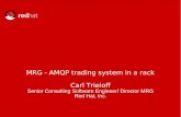 MRG - AMQP trading system in a rack Carl Trieloff · WSO2 29West AMQP in Action By members of the AMQP Working Group QConLondon, March 2009 Internet Protocol for Business Messaging.