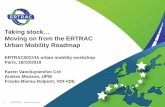Moving on from the ERTRAC Urban Mobility Roadmap · –Quality of space: ... Legislation has to be produced with the deployment of new regulatory frameworks. ... New multi-actor assessment