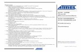 AT91 ARM Thumb Microcontrollers AT91SAM9R64 … · NOTE: This is a summary document. The complete document is available on the Atmel website at . Features • Incorporates the ARM926EJ-S™