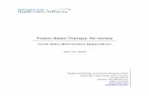 Proton Beam Therapy: Re-review · 2019-04-18 · Proton Beam Therapy: Re-review Final data abstraction appendices April 15, 2019 Health Technology Assessment Program (HTA) Washington