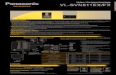VL-SVN511EX/FX - de.business.panasonic.ch · Video-Türsprechanlage Türstation (Türsprechanlage) 0,3 Megapixel-CMOS VL-V555EX/FX (Aufputzmontage) Türstation (Türsprechanlage)