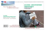 LE LIVRE : Une invention Pour des élèves prêts ... · Visites de lieux de lecture prestigieux à Paris Echangez avec des amis du livre Rencontres avec des libraires et des bibliothécaires