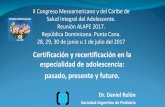 Presentación de PowerPoint...Camino recorrido Comité de Estudios Permanentes del Adolescente (CEPA-SAP) (1977). Congreso argentino de salud integral del adolescente (1992-2016).