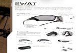 Ballistic sunglasses - TAC 87 · PACKAGING AND EAN13 CODE : swat Ballistic sunglasses Model Reference Version Lens markings Frame marking V50 Ballistic Resistance stanag 2920 ANSI/MIL