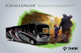 Welcome to the Challenger, the motorhome that is made to ... · 68” sofa bed drop-down overhead bunk 54” x 74” sleeping area coffee table tilt-a-view® inclining king bed 72”