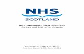 NHS Pharmacy First Scotland Approved List of products · products should be based on the Pharmacist’s assessment of clinical appropriateness for each individual patient. However,