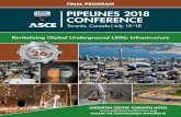PIPELINES 2018 CONFERENCE - Pipelines Conference...On behalf of the Utility Engineering & Surveying Institute (UESI) of the American Society of Civil Engineers (ASCE), welcome to the