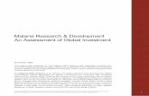 Malaria Research & Development An Assessment of Global … · 2010-04-02 · PPP R&D SDC SAMRC TDR USAID WHO WRAIR Artemisinin-based combination therapies African Malaria Network