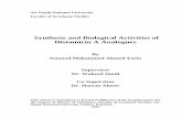Synthesis and Biological Activities of Distamicin A Analogues · Synthesis and Biological Activities of Distamicin A Analogues By Somoud Mohammed Ahmed Yasin Supervisor Dr. Waheed