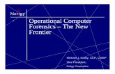 Operational Computer Forensics - NIST Computer Security ... · 10/19/2000  · B. Workstation Security 1. If the workstation uses a BIOS power on password, it is activated? 2. Has