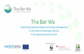 Tha Bar Wa - SMART Myanmar€¦ · enterprises in Yangon, Mandalay and Pyin Oo Lwin organized. • Two energy efficiency workshops organized involving more than 80 enterprises. •