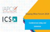 Goyang Mice Forum 2019 - EventBank · 2019-08-26 · Poster presentation Satellite symposia Today Plenary session Patients ... SXSW. EULAR - Rheumatology. #BLOGHER17. ... Information