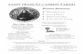 SAINT FRANCES CABRINI PARISH - Amazon S3...Rev. Paul Goda, S.J. Fr. Dan Urcia Marriage Couples must contact the priest they wish to witness the Sacrament of Marriage at least 6 months