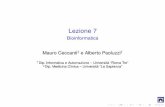 Lezione 7 - Bioinformatica · Lezione 7 Bioinformatica Mauro Ceccantiz e Alberto Paoluzziy yDip.Informatica e Automazione – Università “Roma Tre” zDip.Medicina Clinica –