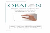Obalon Balloon System with Navigation and Touch Instructions … · 2020-05-06 · OBALON® Balloon System with Navigation and Touch –INSTRUCTIONSFOR USE LIT‐7410-0001-06 Page