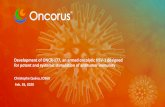 Development of ONCR-177, an armed oncolytic HSV-1 designed … · 2020/2/26  · 1 Oncorus Proprietary – do not distribute Development of ONCR-177, an armed oncolytic HSV-1 designed