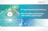 19th Annual Regional Audit Conference - UAE IAA...• Monte Carol Risk analysis • Primavera P6 & Deltek Acumen • Drone based reporting • Process Mining, Data Analytics, RPA •