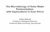 The Microbiology of Solar Water Pasteurization, with ...images2.wikia.nocookie.net/solarcooking/images/a/aa/Metcalf_Granada… · Kenya. Thermotolerant Coliform Test, Kenya 3 tube