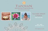 2011 Open University of Yoga and Ayurveda - Tapovan...Paris Normandie 2010 - 2011 Open University of Yoga and Ayurveda directed by Kiran Vyas Ayurvedic retreats in France Dates and