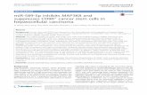 miR-589-5p inhibits MAP3K8 and suppresses CD90+ cancer ... · RESEARCH Open Access miR-589-5p inhibits MAP3K8 and suppresses CD90+ cancer stem cells in hepatocellular carcinoma Xi