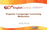 Popular Language Learning Websites - English Online Inc. · Popular Language Learning Websites September 20/21, 2013 This webinar will be recorded English Online Webinar Presentation