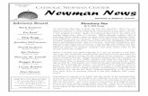 Volume 5 Issue 1 CATHOLIC N EWMAN C ENTER Newman Newsnewman/cnc/Calendars_pdfs/Fall_2005.pdf · Our old and tired Newman Center kitchen was lucky enough to undergo a much needed and