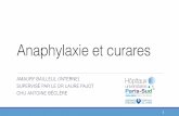 Anaphylaxie et curares · A suspected case of rocuronium–sugammadex complex-induced anaphylactic shock. Yamaokaand al. J Anesth 2016 The First Case Report of Anaphylaxis. Grace