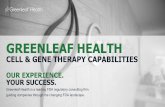 GREENLEAF HEALTH · 2020-07-20 · Greenleaf offers an enhanced portfolio of services that includes comprehensive on-site compliance assessments, ... Greenleaf’s advisory services
