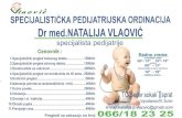 011info.com, info011 - BG vodič - Vodič kroz Beograd, Najstariji ... · 12-03-2018  · SPECIJALISTICKA PEDIJATRIJSKA ORDINACIJA Dr VLAOVlt specijalista pedijatrije Radno vreme